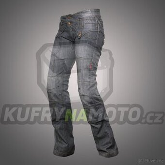 Moto rifle 4SR Jeans Lady Star Grey velikost 44