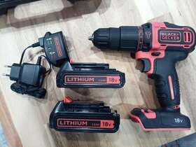 Aku příklepová vrtačka Black & Decker BDCHD18KB-QW