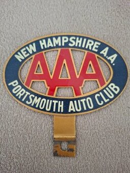Plaketa AAA Automobil club - originál