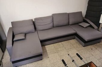 DOVOZ MOŽNÝ dva roky stará rozkládací sedačka do U
