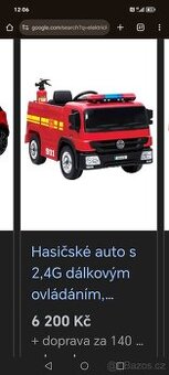 Elektrické auto hasičské