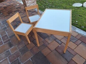 Dětský stolek a 2 židličky IKEA Latt