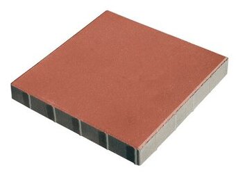 Velkoplošná zámková dlažba 30x30 červená