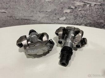 MTB pedály Shimano 520 stříbrné