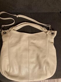 Kožená béžová kabelka