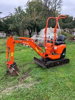 Prodám minibagr Kubota U10 s nulovým přesahem zádě