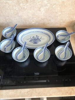 Čínský rýžový porcelán.Sada. - 1