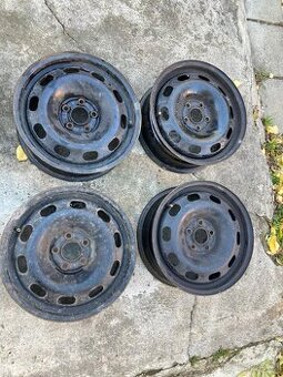 Plechové disky 6JX15 ET 38 5X100 ŠKODA/SEAT/AUDI