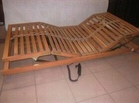 Polohovací senior postel 190x100 - 1