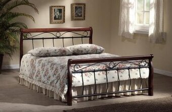 Kovová postel třešeň+ kov