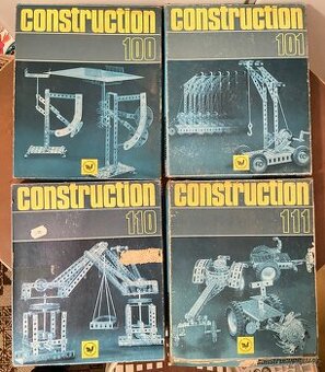 🧰 Kovová stavebnice Construction 100–120 – retro sada