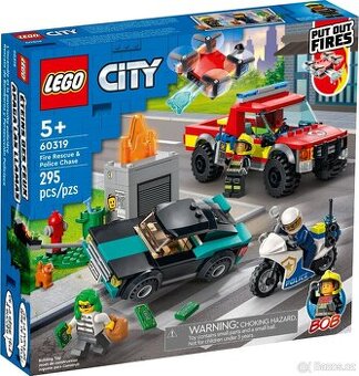 LEGO City 60319 Hasiči a policejní honička