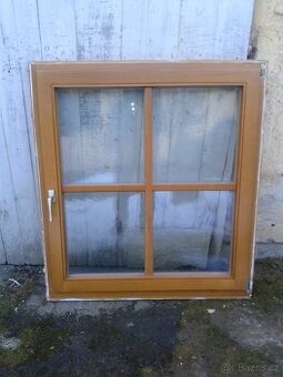 5 kusů - Dřevěné okno 111 x 123 cm