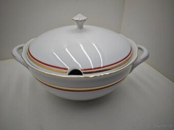 Porcelánová terina Teresa, (mísa na polévku) s POKLIČKOU. ,