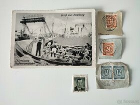 Stará pohlednice a známky