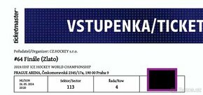 MS 2024 IIHF v ledním hokeji v Praze - FINÁLE- TOP místa