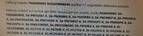 Panasonic N2QAYB000640 Dálkové ovládání - 1