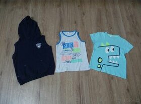 Chlapecký set – vesta + triko + tílko 110/116