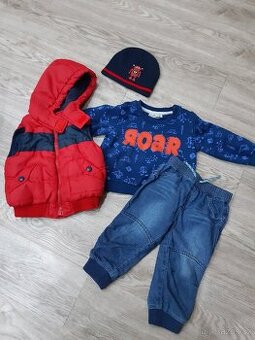 Jarní/podzimní set pro chlapečka vel. 9-12měs