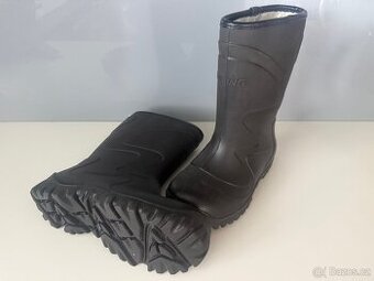 Zateplené holinky -gumáky Viking vel. 34 - 1