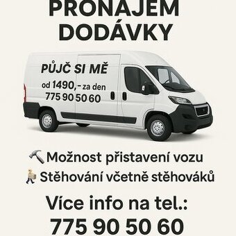 Pujčovna dodávek , pronájem dodávky