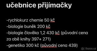 Literatura pro přijímací zkoušky na lékařské fakulty