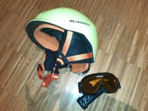 Dětská lyžařská helma a brýle Blizzard vel. M