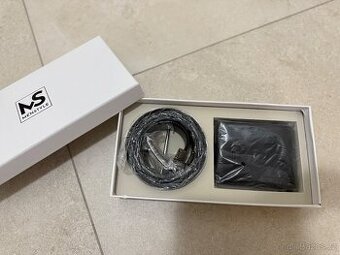 Pánský set – pásek + peněženka v dárkové krabičce