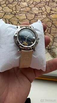 Chopard Happy Sport  hodinky se zlatými rybkami a diamanty