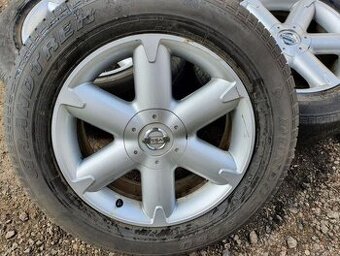 Alu kola Nissan 5x114.3 + pneu Dunlop 225/65