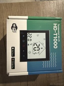 Termostat HD-T1000 s WiFi modulem a podlahovým čidlem, černý