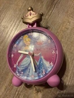 Zdarma Dětský dívčí budík Disney Popelka cinderella