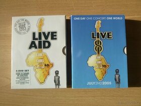 4 dvd LIVE AID (1985) + 4 dvd LIVE 8 (2005)