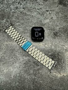 Apple Watch s8 45mm Black Celluar + kovový pásek