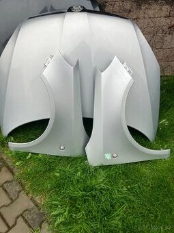 predek skoda fabia ii lift roomster stribrny