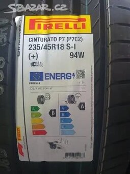 Prodám novou sadu letních pneu 235 45 R18 Pirelli