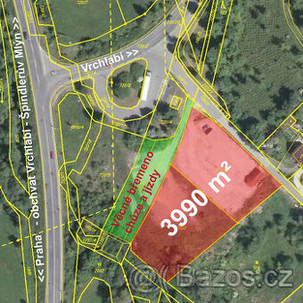 Pronájem komerčního pozemku ve Vrchlabí 4000m2