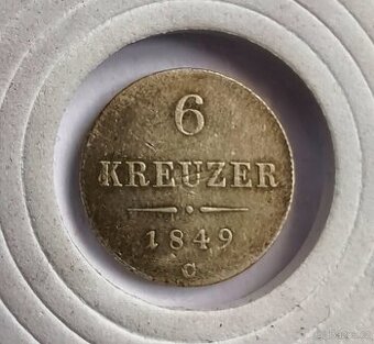 Stříbrná mince - 6 KREJCAR