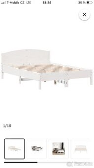 Postel bila 140x200