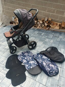 BABYACTIVE MOMMY MODERNÍ DĚTSKÝ KOČÁREK 3V1 BARVA BLACK MAGI