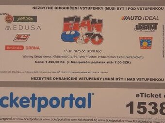 Elán vstupenky
