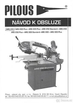 pásová pila na kov Pilous