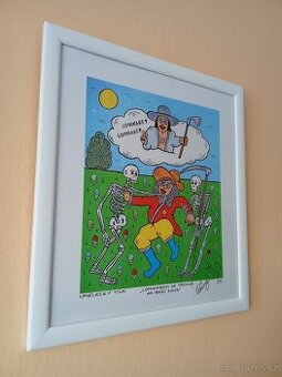 František Ringo Čech.Obraz-Lomikarovi se nechce na boží soud