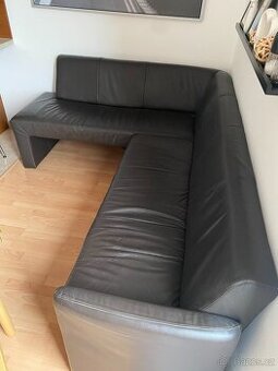 Kožená rohová lavice 220x170x70