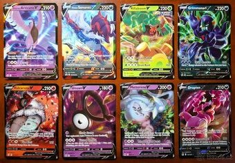Originální karty Pokémon "V" - perfektní stav