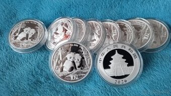 Investiční stříbro - Panda - 30 gramů - 2026