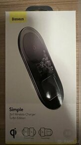 Bezdrátová nabíječka Baseus Simple 2in1 Turbo 24W QI