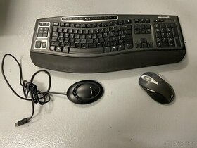 Bezdrátová multifunkční klávesnice a laserová myš Microsoft