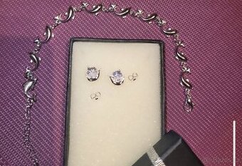 Nová dámská sada souprava šperků stříbrná delfín 925