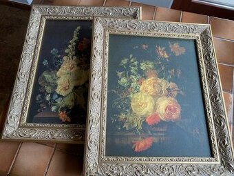 Zátiší s květinami (různé motivy) - plátno v rámu